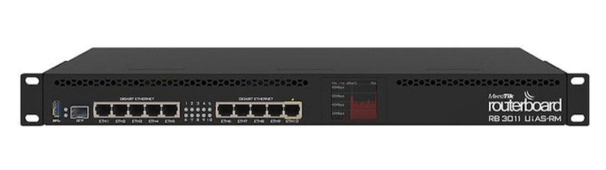 Mikrotik RB3011UiAS-RM 1.4 Ghz Firewall Router